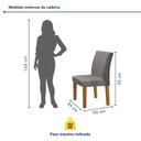 Ver imagem 4 de Conjunto Sala de Jantar Mesa Tampo MDF 4 Cadeiras Espanha Yescasa