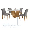 Ver mais imagens de Conjunto Sala de Jantar Mesa Tampo Mdf 4 Cadeiras Espanha Yescasa