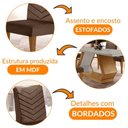 Ver imagem 7 de Mesa de Jantar 6 Lugares Retangular Rufato Alvorada Londrina Vel. Marrom/off White/imbuia