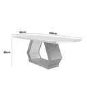 Ver imagem 5 de Mesa de Jantar 6 Lugares Retangular Rufato Alvorada Londrina Vel. Marrom/off White/imbuia