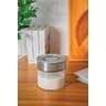 Pote De Vidro Tramontina Purezza De Aço Inox 10 Cm 0,4 L - 2