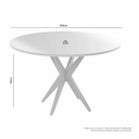 Ver imagem 3 de Mesa Simpatia 1,08 4 Cadeiras Jade Linho Jcm Cinamomo