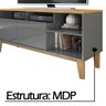 Rack Bancada Tauros 2 Portas TV 55 136x69 Cinza/Tauari - 4