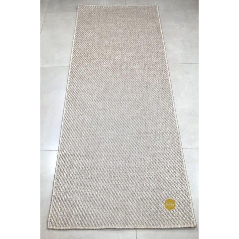 Tapete Passadeira Sisal Sintetico Egípcio Bege e Cinza (1625p):75x300