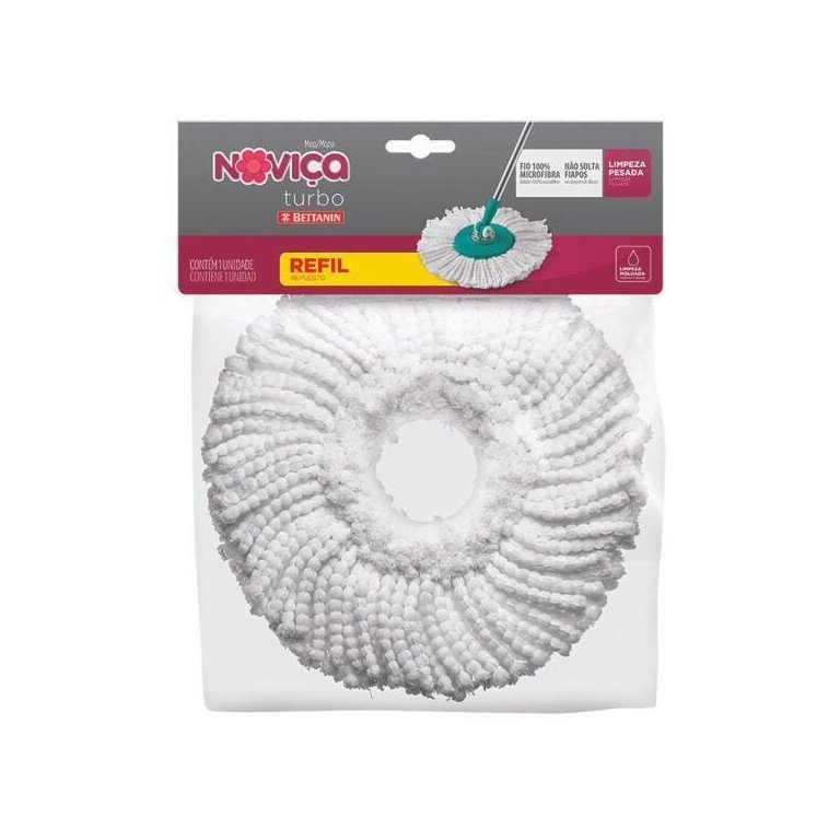 Refil Microfibra Para Mop Turbo Noviça Bettanin Refil Microfibra Para Mop Turbo Noviça Bettanin