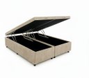 Ver imagem 1 de Box Baú Bipartido King 96 Blindado na Chapa de Madeira - (203x193x42) - Suede Bege