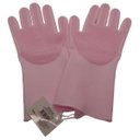 Ver imagem 1 de Luva De Silicone Lava Louça Par Macio Limpeza Rosa