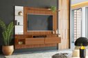 Ver imagem 1 de Painel para Tv até 55 Sala de Estar com Espelho Intense Lukaliam:jequitiba