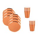 Ver imagem 1 de Kit Descartáveis para Comemorações Prato e Copo com 16 Peças Silverfestas