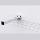 Ver imagem 2 de Varal Roupa Alumínio Articulado Retratil Parede 5 Cordas