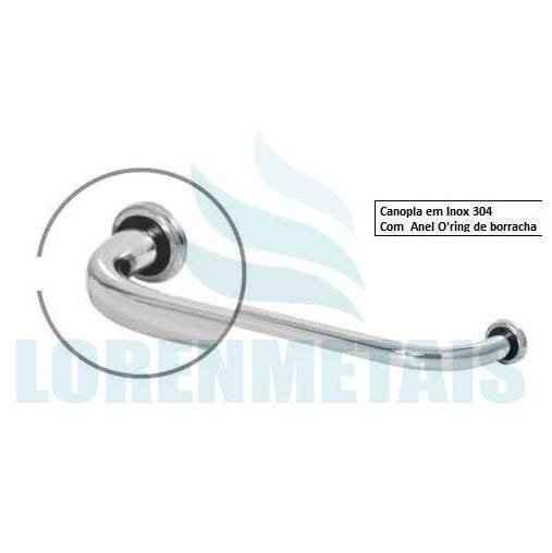 Barra Apoio Reta 40 cm em Aluminio Para Banheiro PNE - 3