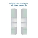 Ver imagem 5 de Guarda-Roupa Infantil Modulado 6 Peças Infinity Verde/Branco/Pistache