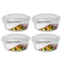 Ver imagem 1 de Conjunto 4 Potes 950ml Vidro Hermético Mantimentos Marmita