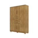 Ver imagem 3 de Guarda-roupa Taurus 6 Portas 3 Gavetas Nature - Vila Rica