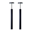 Ver imagem 1 de Kit 2 Pendentes Tubo Cilindro Alumínio 30cm: Cor Preto