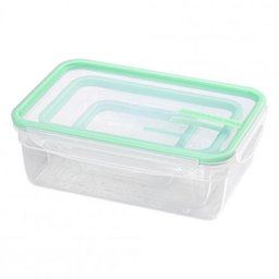 Kit 3 Potes Plastico com Tampa Sanremo Verde - 3