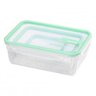 Kit 3 Potes Plastico com Tampa Sanremo Verde - 3