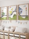 Ver imagem 1 de Kit 3 Quadros Decorativos Infantil Carros No7