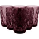 Ver imagem 3 de COPO LONG DRINK 13x8x8cm 370ml VIDRO ROSA 6PÇ NH