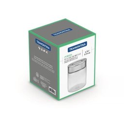 Pote De Vidro Tramontina Purezza Com Tampa De Aço Inox 10 Cm 0,7 L - 6