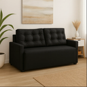 Ver imagem 3 de Sofá 2 Lugares 1,70m Atrium Luxo Recepção Escritório:preto