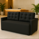 Ver imagem 2 de Sofá 2 Lugares 1,70m Atrium Luxo Recepção Escritório:preto