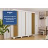 Guarda Roupa Casal 6 Portas (2 Ripadas) e 6 Gavetas Eliza Cinamomo/off White - Acp - 2