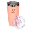 Ver imagem 1 de Copo Térmico Cerveja Chopp Inox com Tampa Quati 473ml Coral