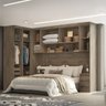 Quarto Modulado Casal Cama Queen Mdf Lotus Belmax:carvalho - 3
