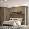 Quarto Modulado Casal Cama Queen Mdf Lotus Belmax:carvalho - 1