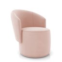 Ver imagem 6 de Poltrona Decorativa Orgânica Fixa para Sala Kit 2 Malu Veludo Rosê M11 - D’Rossi