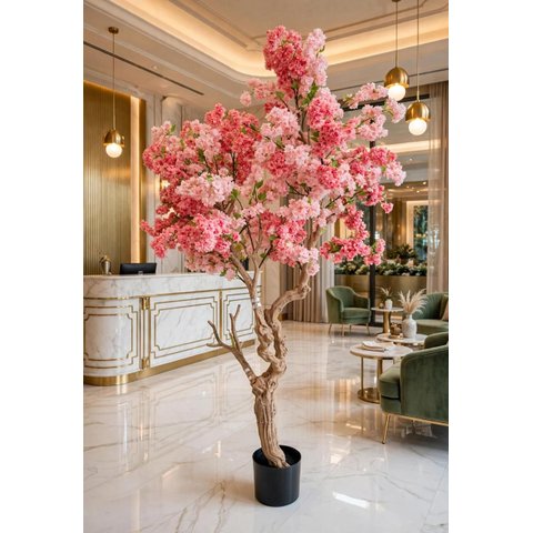 Árvore Cerejeira Artificial Premium 2.20m, Plantas para Decoração de Casa.