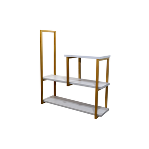 Nicho TRIPLO metalon 110X15  BRANCO/DOURADO  METALICO 03