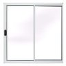 Janela de Alumínio Branco Vitro de Correr 2 Folhas Sem Grade CMC Modular - 1.50 (L) X 1.00 (A) - 1