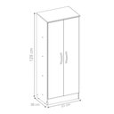 Ver imagem 4 de Armário Multiuso Villa Monte Claro 2 Portas 4 Prateleiras MDP 51cm Branco