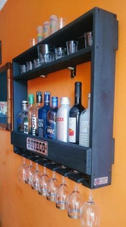 Kit Bar de Parede com LED para 09 Garrafas. Suporte de Vinho Mesa - Chimera - Chimera Concept - 3