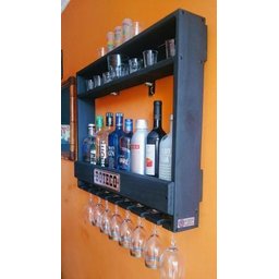 Kit Bar de Parede com LED para 09 Garrafas. Suporte de Vinho Mesa - Chimera - Chimera Concept - 3