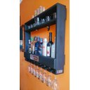 Ver imagem 3 de Kit Bar de Parede com Led para 09 Garrafas. Suporte de Vinho Mesa - Chimera - Chimera Concept