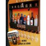 Kit Bar de Parede com LED para 09 Garrafas. Suporte de Vinho Mesa - Chimera - Chimera Concept - 1