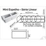Mini Espelho Linear 2 Tomada 10a Embutir Móveis Branco - 2
