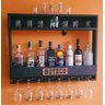 Bar de Parede Boteco “Chimera Concepts” para 09 Garrafas - Preto com LED Azul - 2