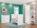 Ver imagem 5 de Guarda Roupa 825 + Berço Doce Sonho 1 + Cômoda Trocador 2523 Branco