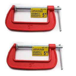 Kit 2 Grampos Tipo C Para Marceneiro 5 Polegadas. - 1