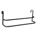 Ver imagem 2 de Porta Toalhas Toalheiro Duplo Preto Plus Para Box 60cm