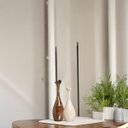 Ver imagem 5 de Vaso de Mesa Decoração de Cerâmica Marrom e Bege Petra Dupla Vanguard