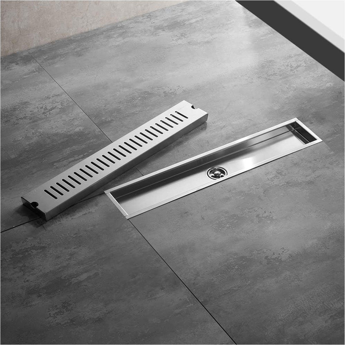 Ralo Linear 30cm Aço Inox Banheiro Lavabo Area Externa Quintal Piscina Anti Odor Anti Inseto Resiste - 13