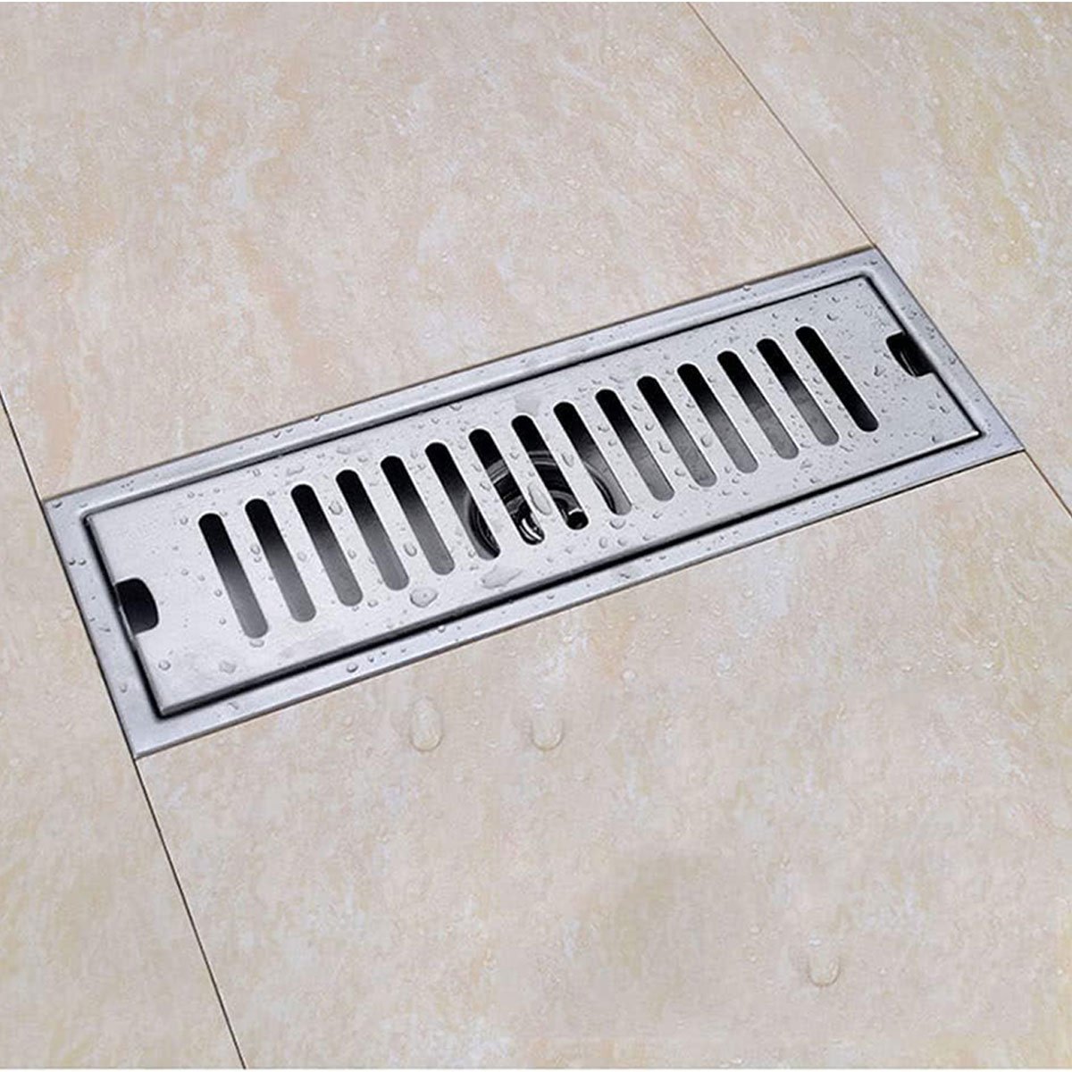 Ralo Linear 30cm Aço Inox Banheiro Lavabo Area Externa Quintal Piscina Anti Odor Anti Inseto Resiste - 2