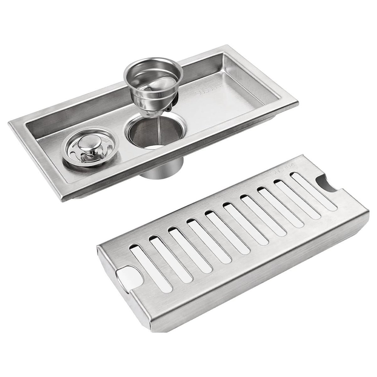 Ralo Linear 30cm Aço Inox Banheiro Lavabo Area Externa Quintal Piscina Anti Odor Anti Inseto Resiste - 11