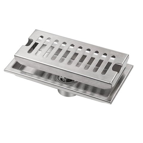 Ralo Linear 30cm Aço Inox Banheiro Lavabo Area Externa Quintal Piscina Anti Odor Anti Inseto Resiste