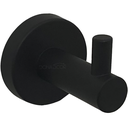 Ver imagem 1 de Cabide Gancho Simples de Parede Preto Fosco Acessório para Banheiro Aço Inox Multiuso Cabideiro Luxo